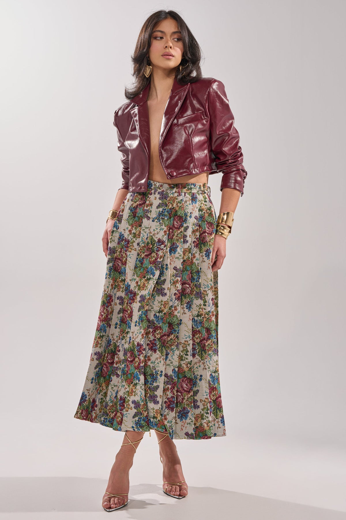 TIFFANY BROCADE MAXI SKIRT