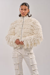 FREYA FRINGE BOMBER