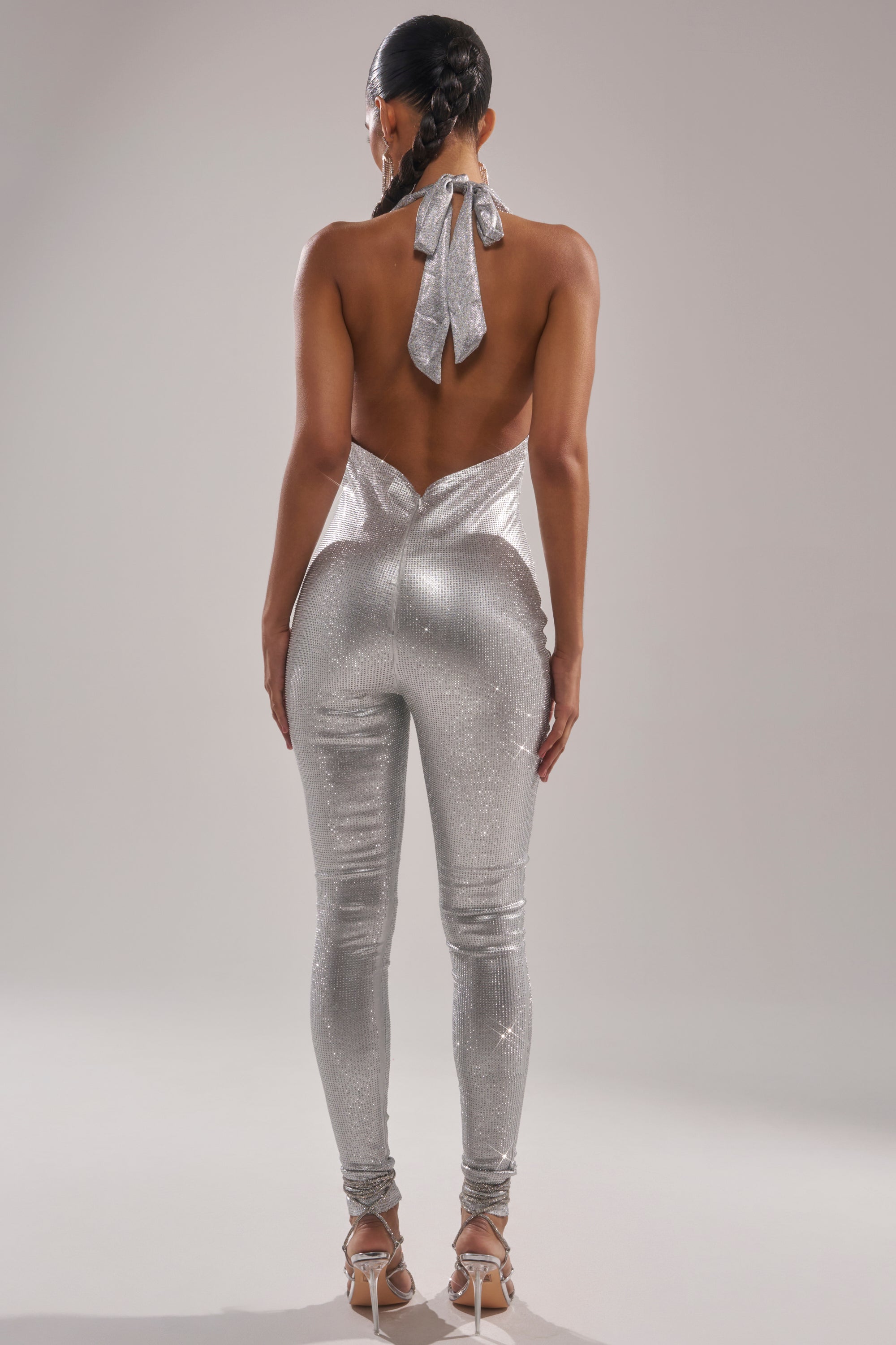 DANCE THE NIGHT AWAY RHINESTONE JUMPSUIT