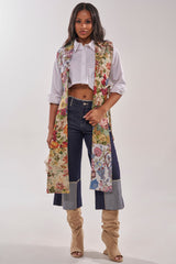 HONEY HONEY SPLIT VEST IN TAPESTRY
