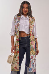 HONEY HONEY SPLIT VEST IN TAPESTRY