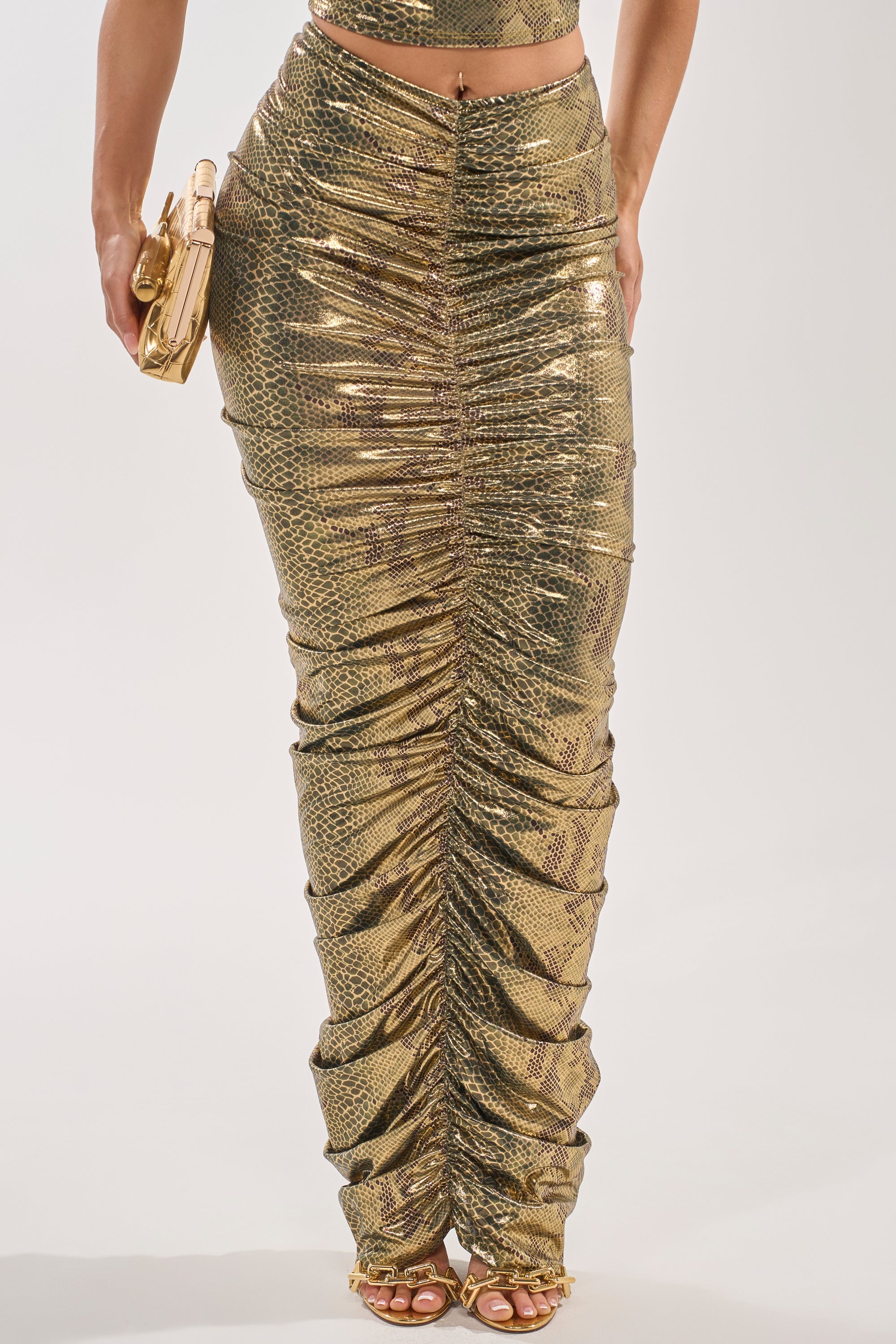 SNEAKY LITTLE SNAKE MAXI SKIRT