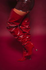AZALEA WANG STEPHAN BURGUNDY BOOT