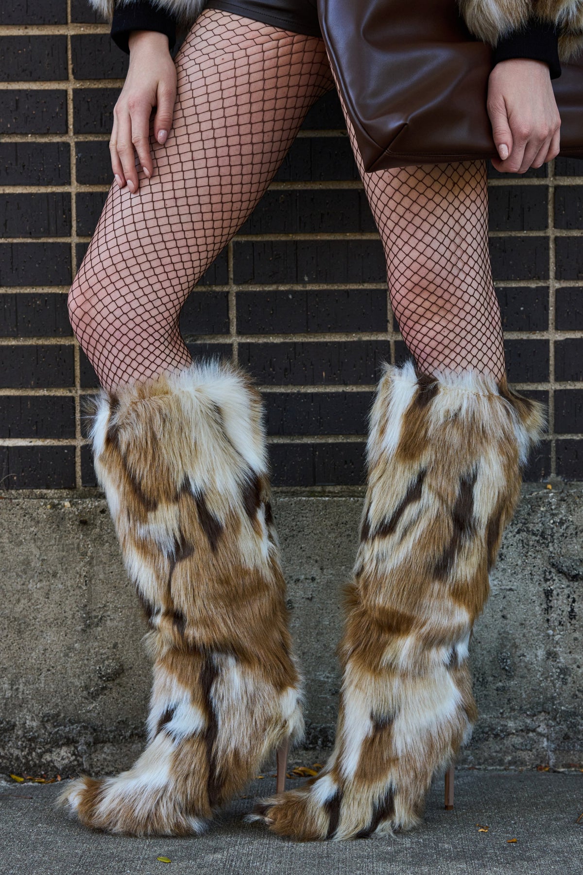 AZALEA WANG UPSETTER MULTI FURRY BOOT