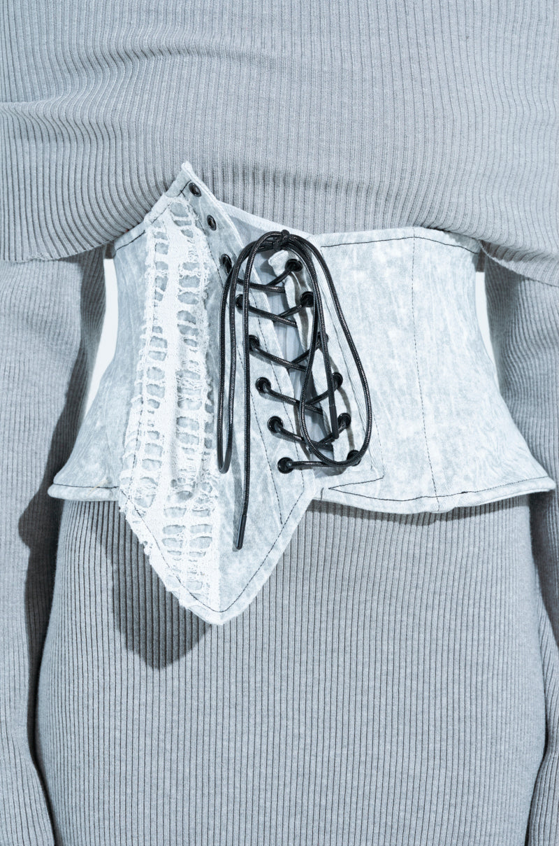 SPREAD THE NEWS TEXTURED BELT