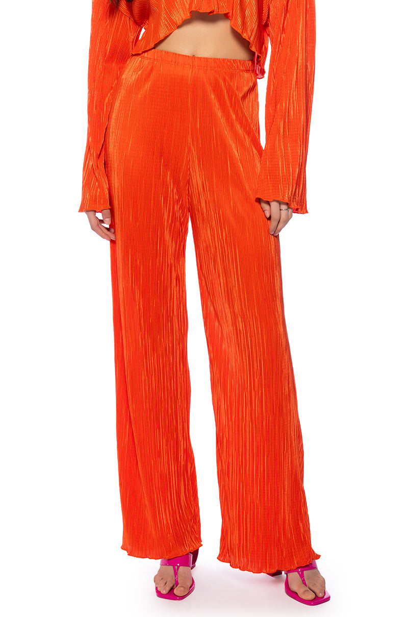 ADVENTURE TO MY WORLD PULL ON WIDE LEG PANT IN GREEN