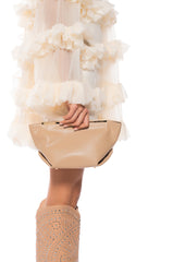 ATHENS FAUX LEATHER CLUTCH