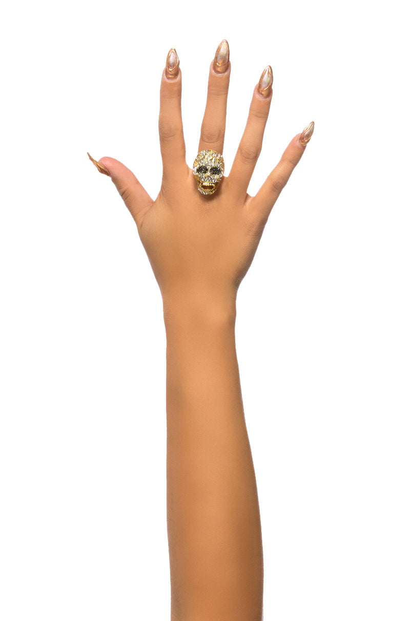 BLING SKULL RING