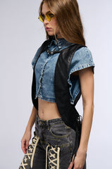 BELLA PU FRINGE HARNESS