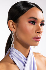 ARABELLA RHINESTONE CHAIN EARRINGS
