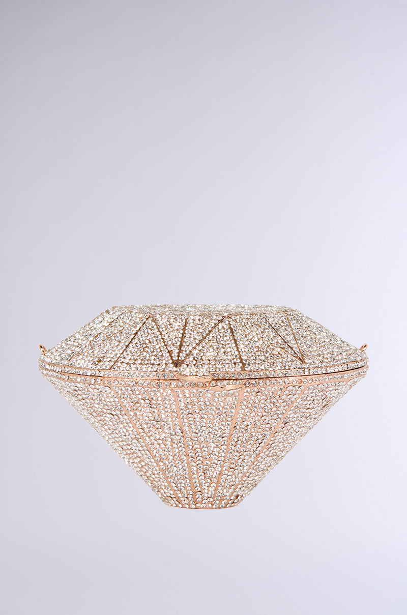 DIAMONDS FOREVER LUXE BLING CLUTCH