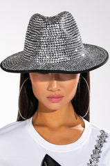 DISCO LIGHTS SILVER FEDORA