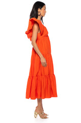 ANGELINA PUFF SLEEVE MAXI DRESS