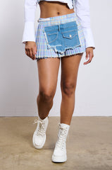 EVERY DIRECTION PLEATED MINI SKIRT