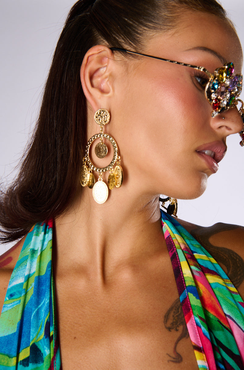 EZRA DANGLE STATEMENT EARRINGS