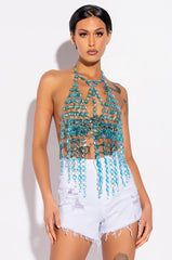 FANTASY DRIP CLUE WARRIOR BRA BODY CHAIN