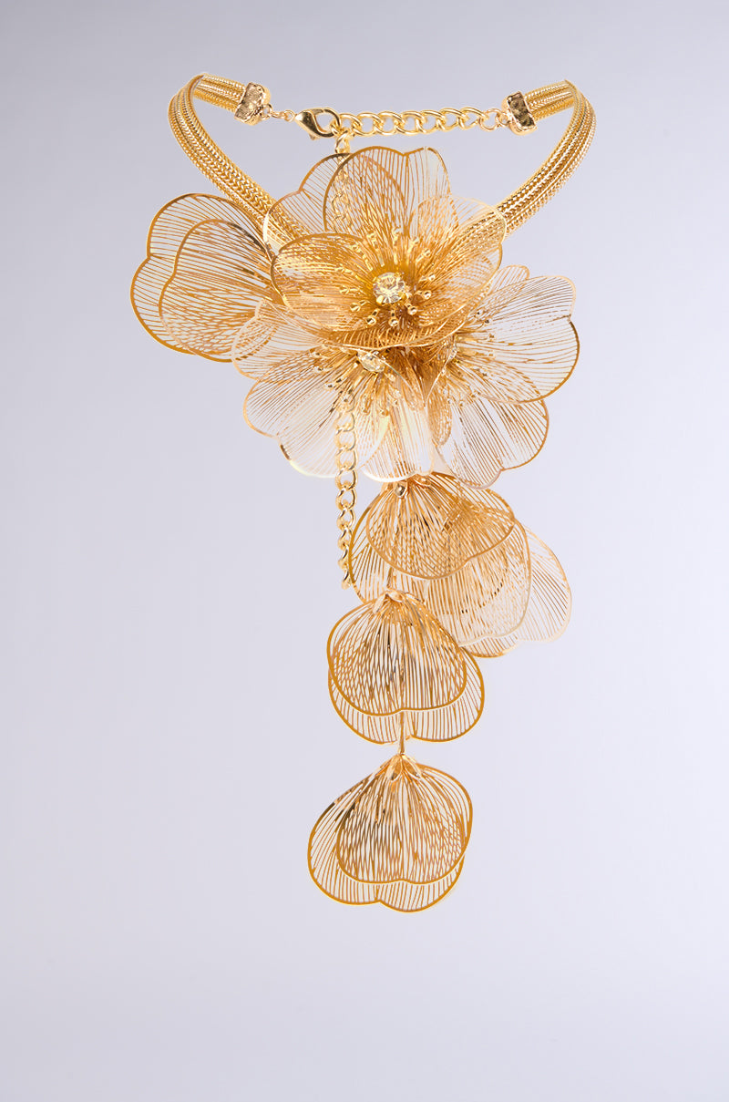 FLOWERING STATEMENT NECKLACE