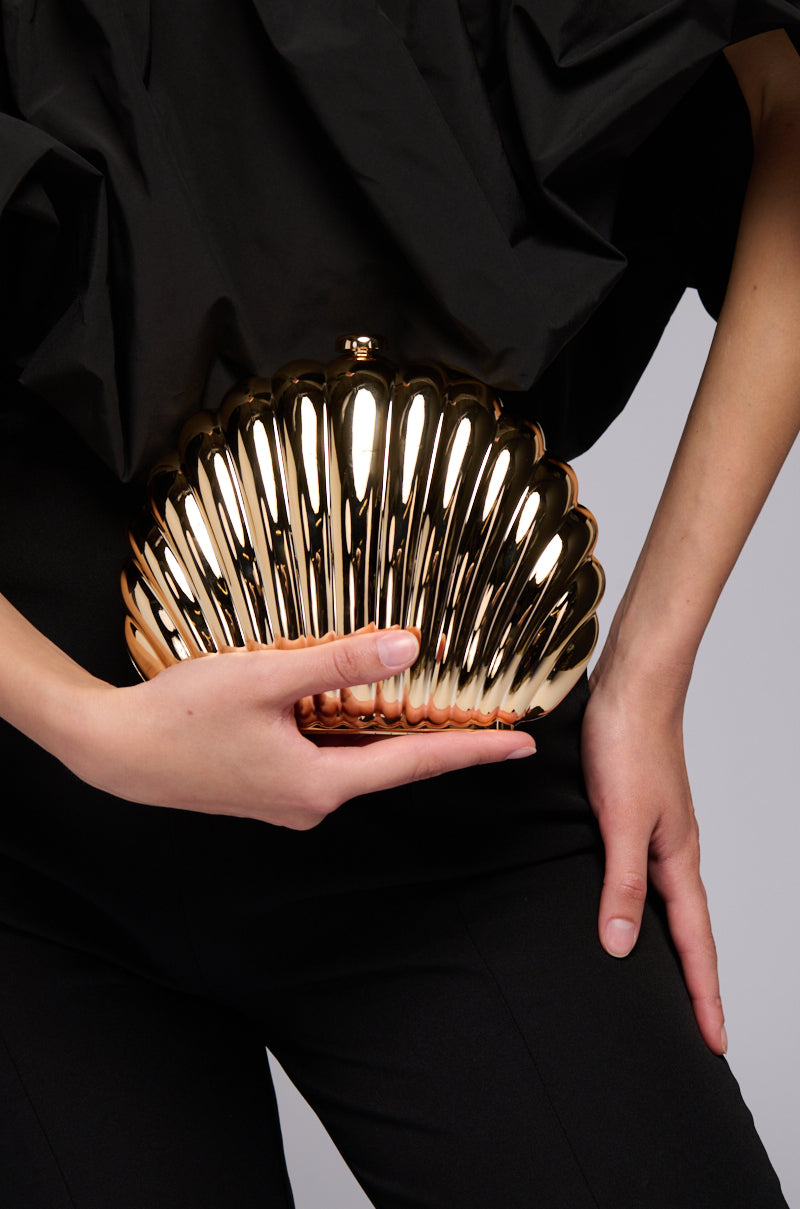 GOLDEN HOUR METAL CLUTCH