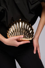 GOLDEN HOUR METAL CLUTCH