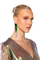 GREEN NO ENVY EARRING