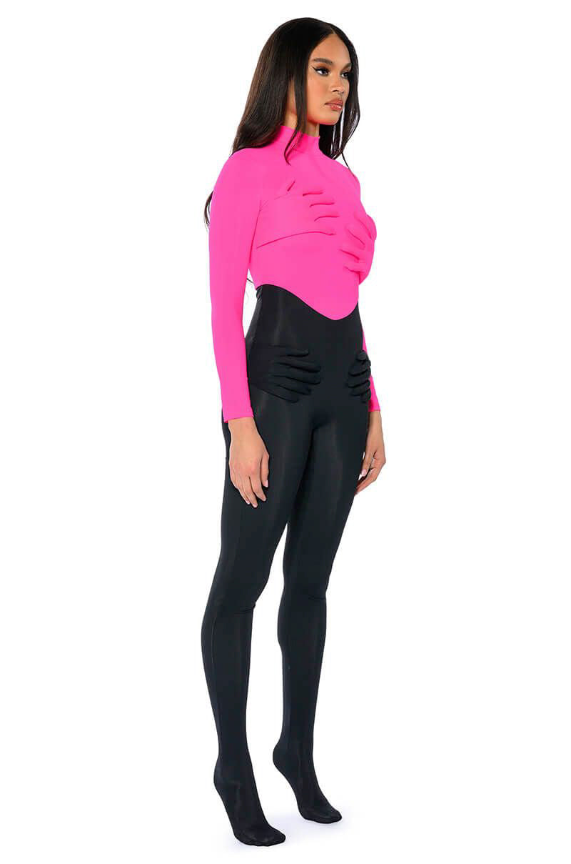 HOLD ON LONG SLEEVE JUMPSUIT