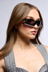 I BITE BACK STUDDED SUNGLASSES
