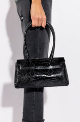 IN MOTION CROC PURSE