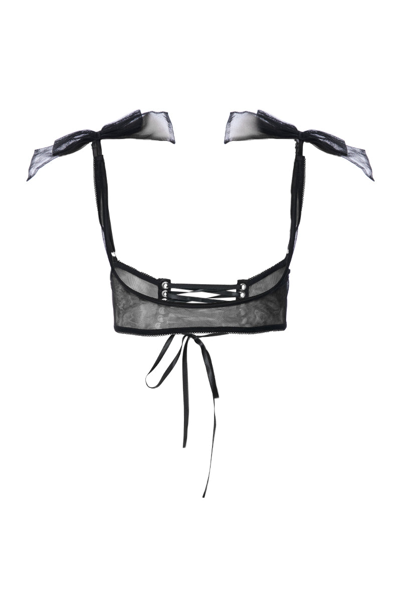 JUST FOR YOU MESH HARNESS IN BLACK