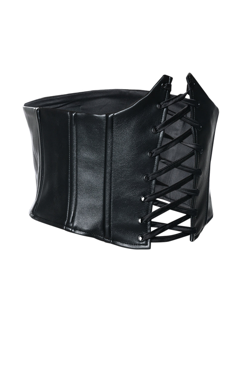 LACED UP UNDERBUST CORSET BELT
