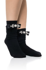LAYER ME UP BOW BLING SOCKS