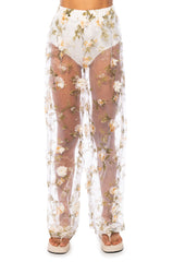 LEAN ON ME FLORAL WIDE LEG PANT IN WHITE MULTI