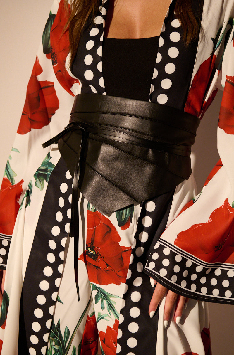 LOOK BACK AT IT FAUX LEATHER WAIST BELT