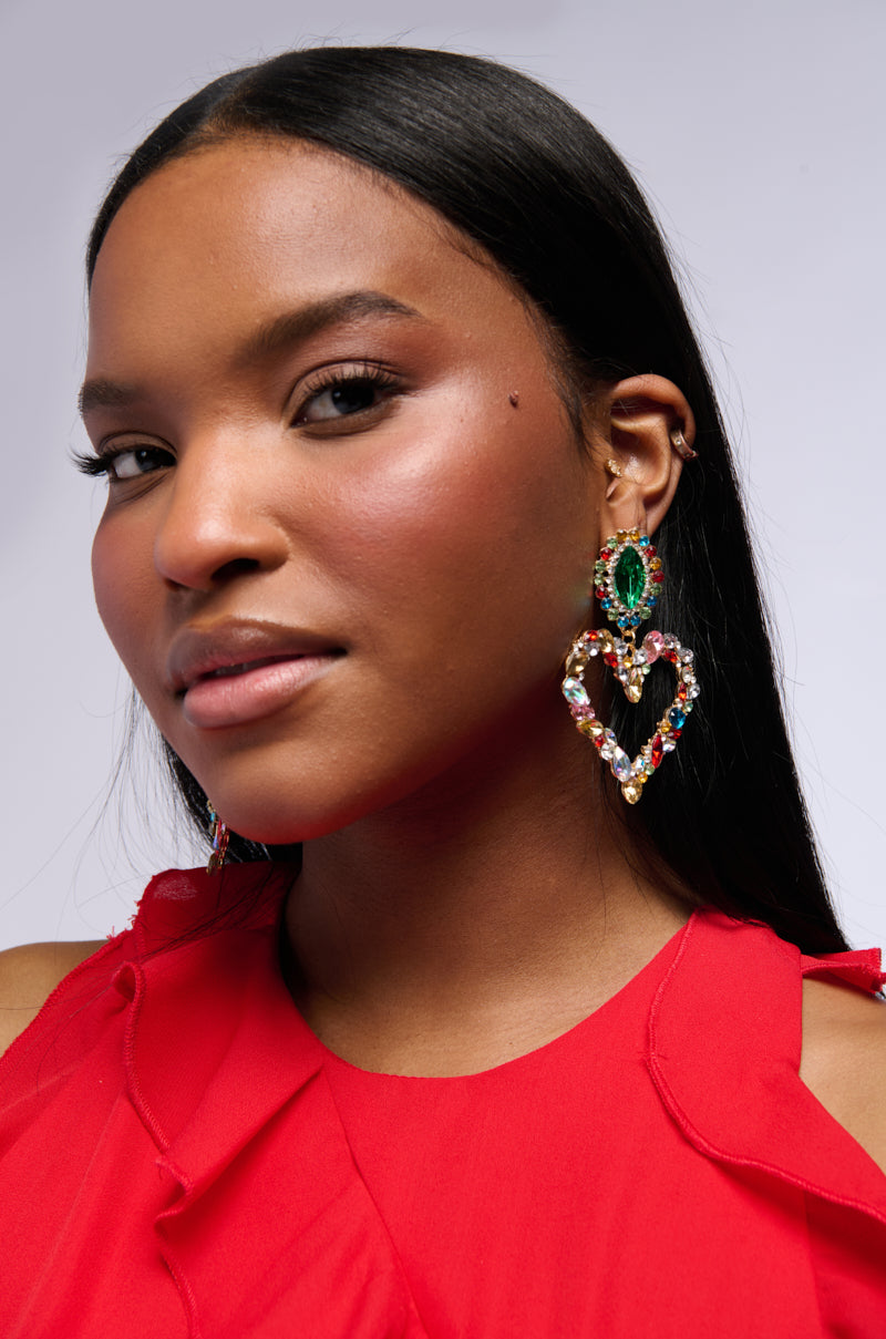 MIXED FEELINGS HEART EARRING