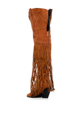 MONTANA SUEDE BOOT IN CAMEL