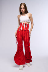 MOTO BABE HARNESS BELT IN RED