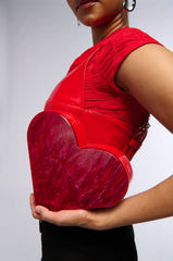 NEW FLAME ACRYLIC CLUTCH