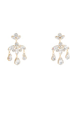 NUMBER ONE EMBELLISHED CHANDELIER EARRINGS