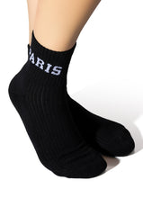 PARIS BLACK SOCKS