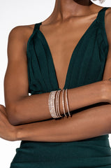 10 RHINESTONE MEMORY WIRE BANGLE