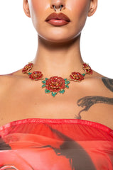 ROSE GARDEN STATEMENT NECKLACE