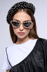 SHINE BRIGHT RHINESTONE SUNGLASSES