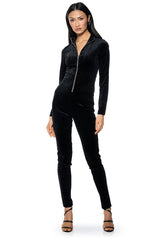 SMOOTH OPERATOR VELVET JUMPSUIT