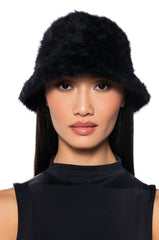 SO COZY FAUX FUR BUCKET HAT