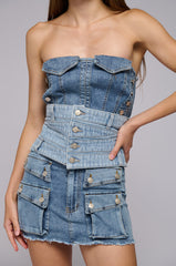 STACKS ON STACKS DENIM BELT