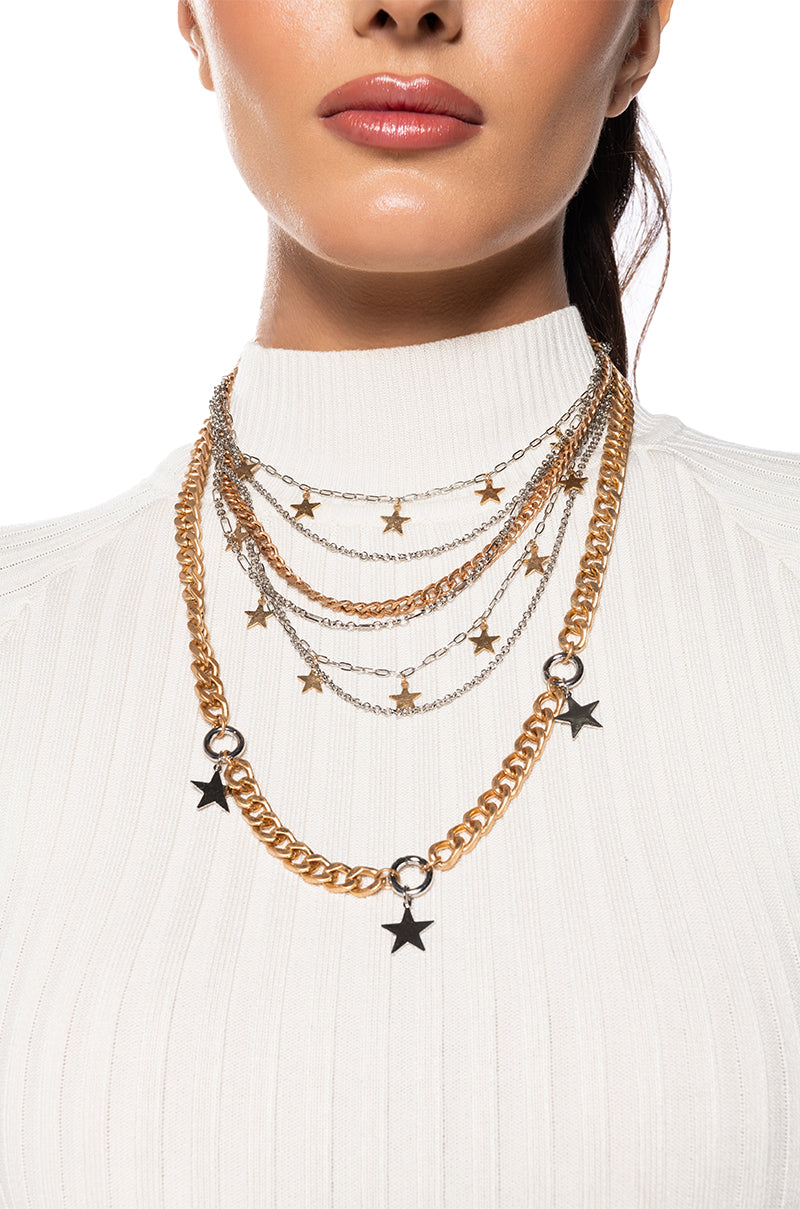 STAR POWER LAYERED NECKLACE