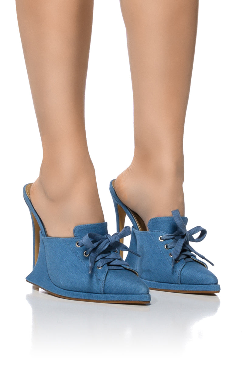 STUNNA DENIM PUMP