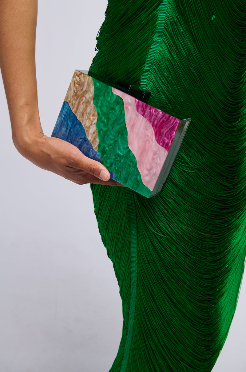 SUNKISSED ACRYLIC CLUTCH