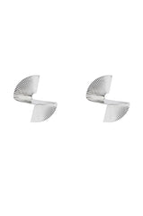 TAKE ME OUT FAN EARRING IN SILVER