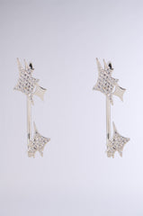 THE BRIGHTEST STAR EAR CUFF IN SILVER