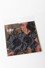 TITSY LACE CROSS NIP STICKER